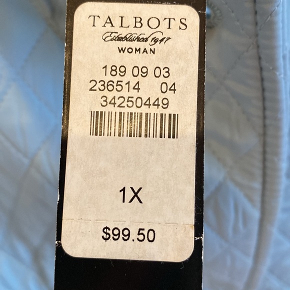 Talbots Woman’s 1X light blue vest. - Picture 5 of 6